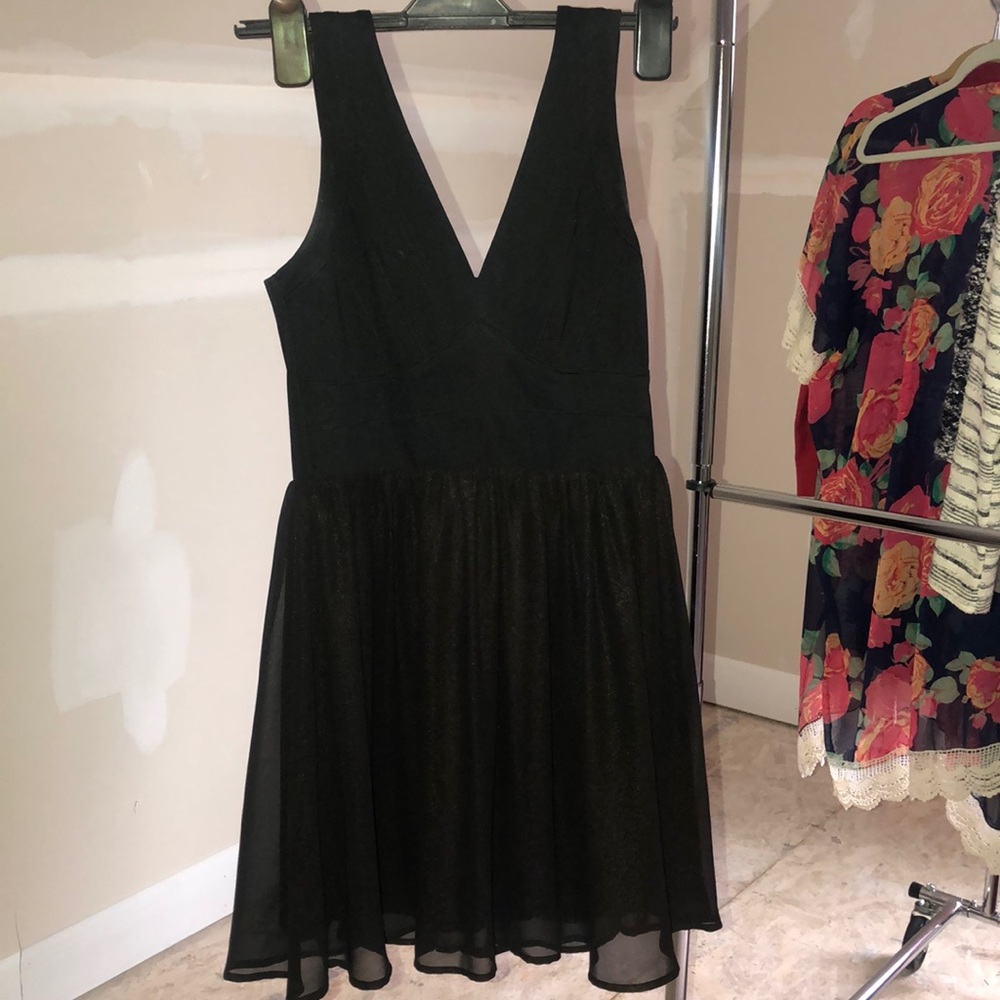 Short black dress!